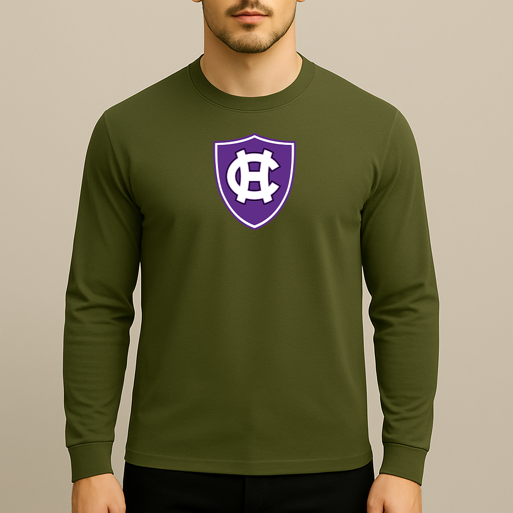 Men's Holy Cross Crusaders Logo Long Sleeve T-Shirt