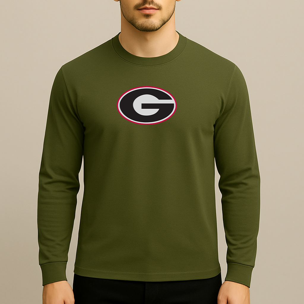 Men's Georgia Bulldogs Logo Long Sleeve T-Shirt