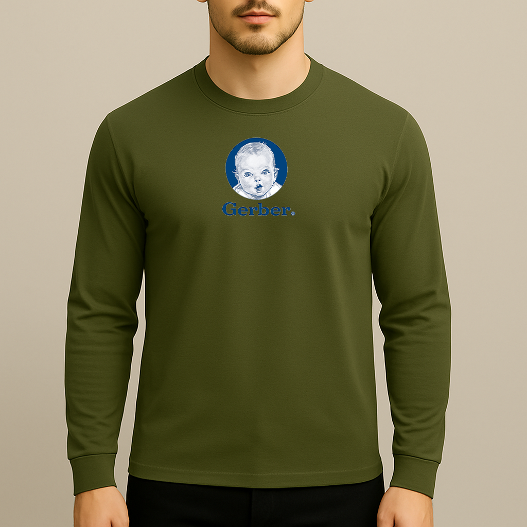 Men's Gerber Life Insurance Logo Long Sleeve T-Shirt
