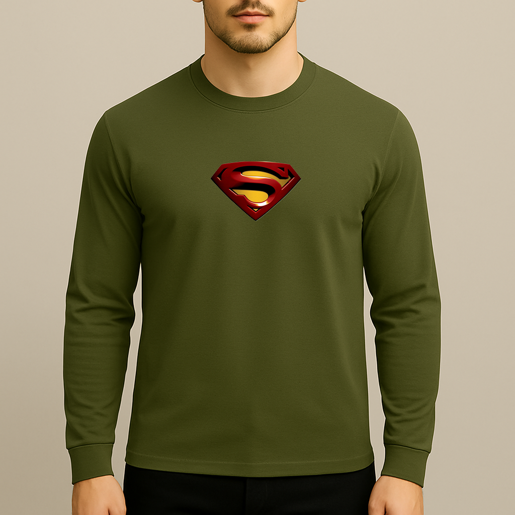 Superman Superhero Long Sleeve T-Shirt