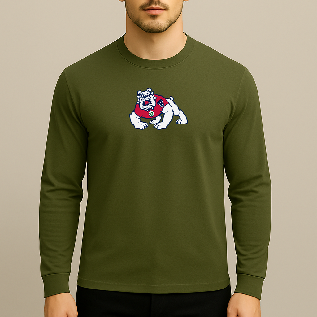 Men's Fresno State Bulldogs Logo Long Sleeve T-Shirt