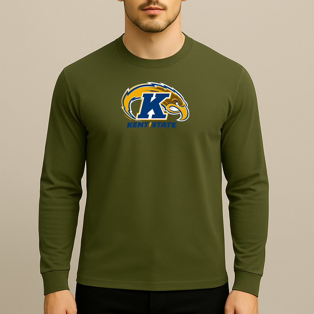 Men's Kent State Golden Flashes Logo Long Sleeve T-Shirt