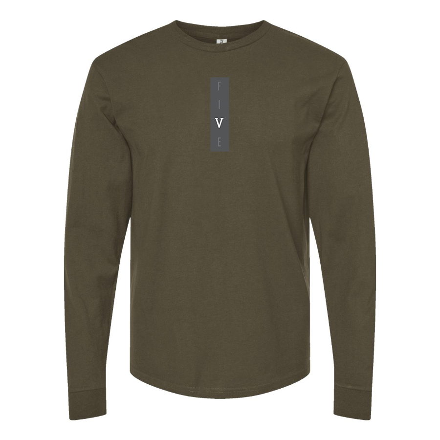 Men's Five Logo Long Sleeve T-Shirt