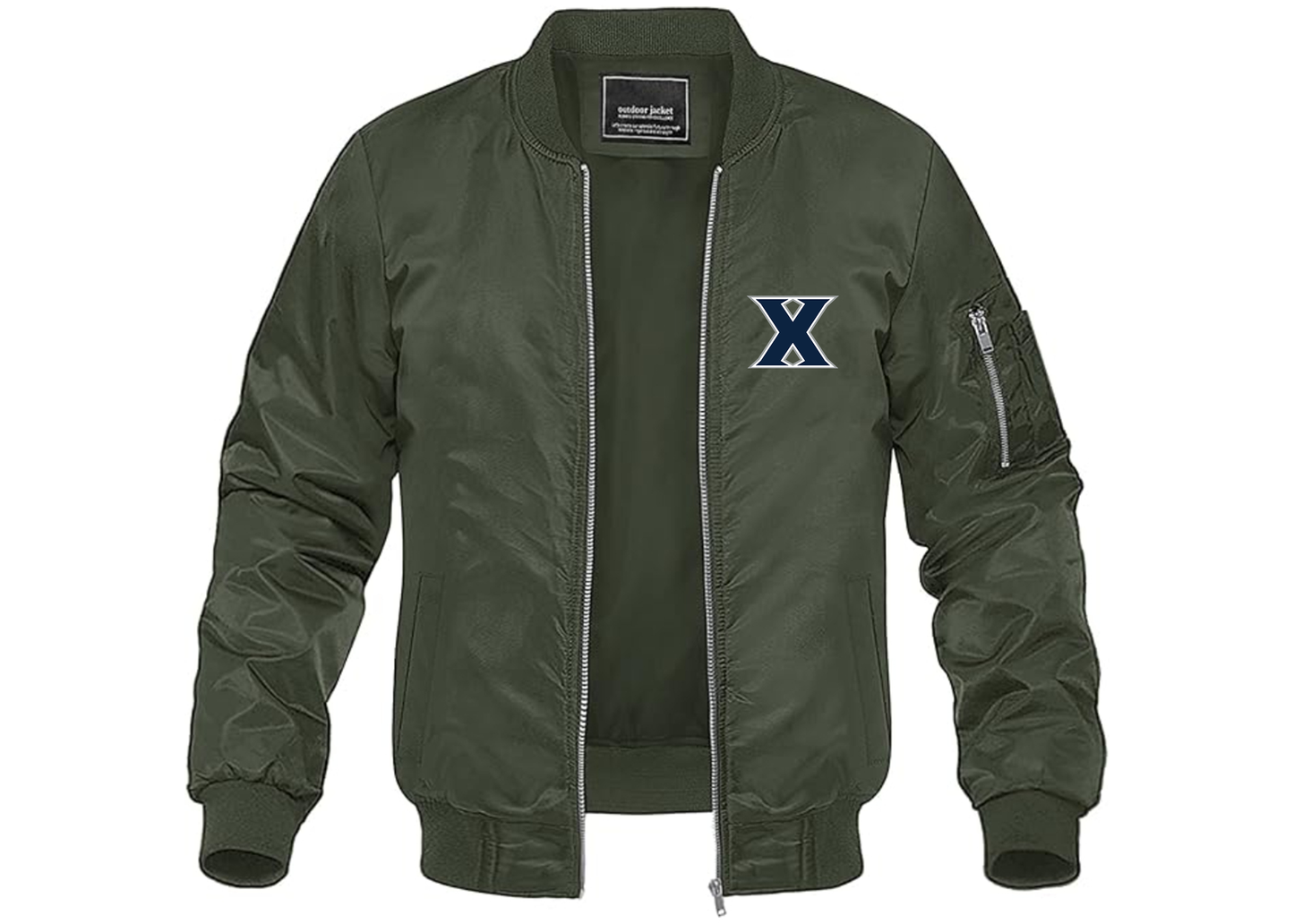 Men's Xavier Musketeers Lightweight Bomber Jacket Windbreaker Softshell Varsity Jacket Coat