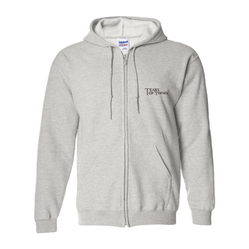 Men's Tear Of Themis Logo Gildan Heavy Blend Full Zip Hooded Sweatshirt
