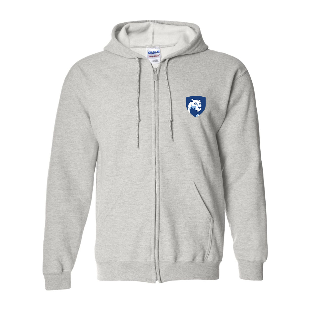 Men's Penn State Symbol Gildan Heavy Blend Full Zip Hooded Sweatshirt