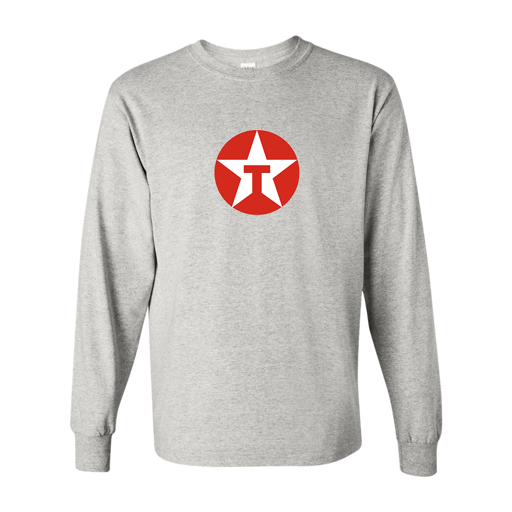 Men's Texaco Logo Gildan Heavy Cotton Long Sleeve T-Shirt