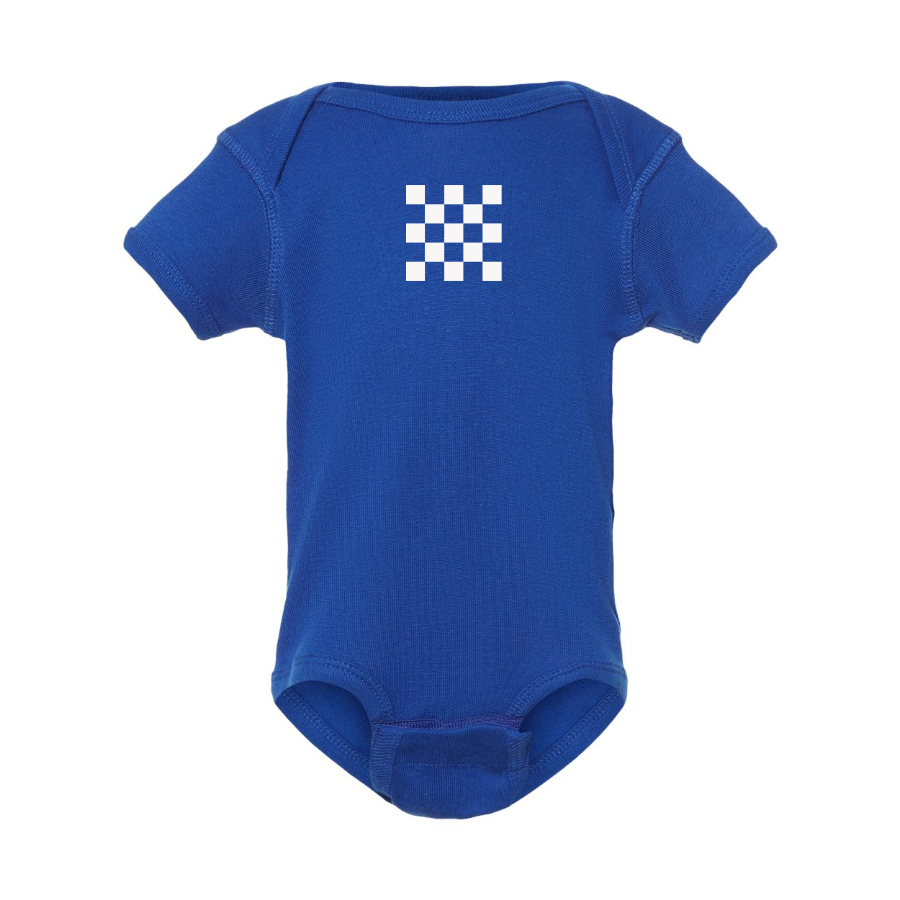 Checker Motors Corporation Logo Baby Romper Onesie