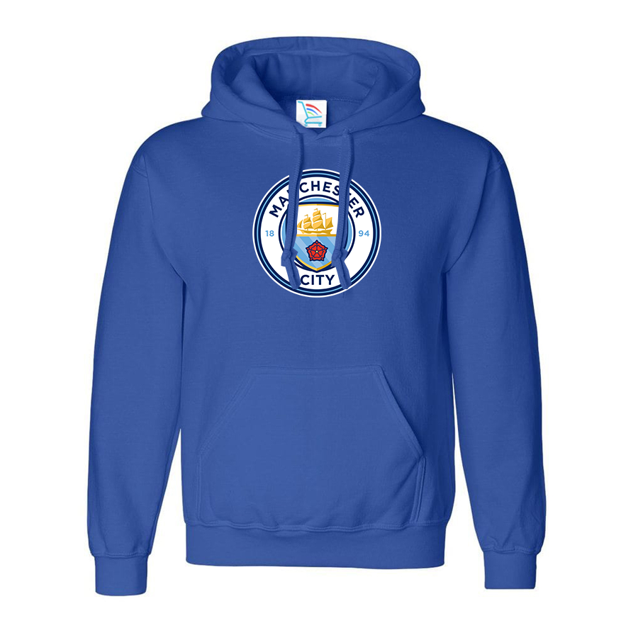 Men's Manchester City Soccer Pullover Hoodie