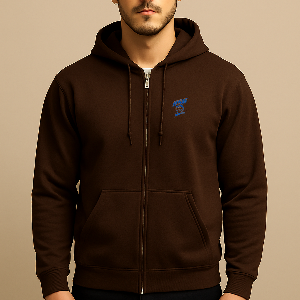 Men's Houston Baptist Huskies Logo Zipper Hoodie