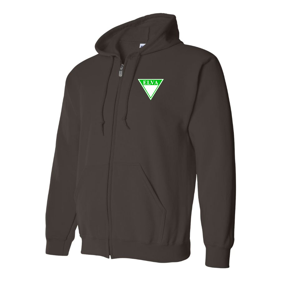 Men's Elva Logo Zipper Hoodie