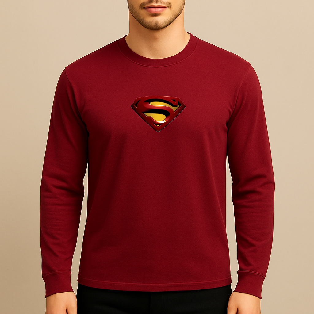 Superman Superhero Long Sleeve T-Shirt