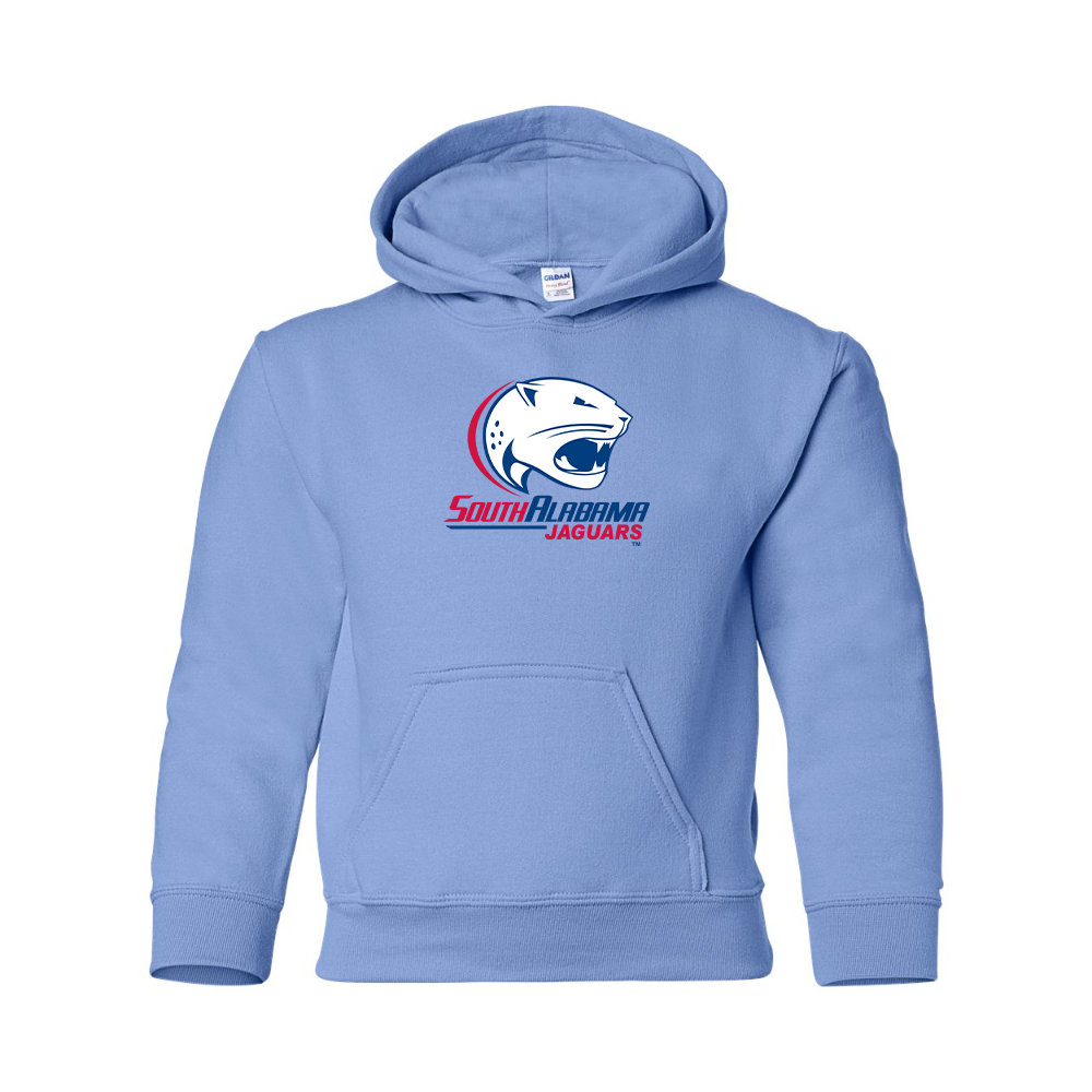 Youth South Alabama Jaguars Logo Gildan Heavy Blend Hooded Sweatshirt
