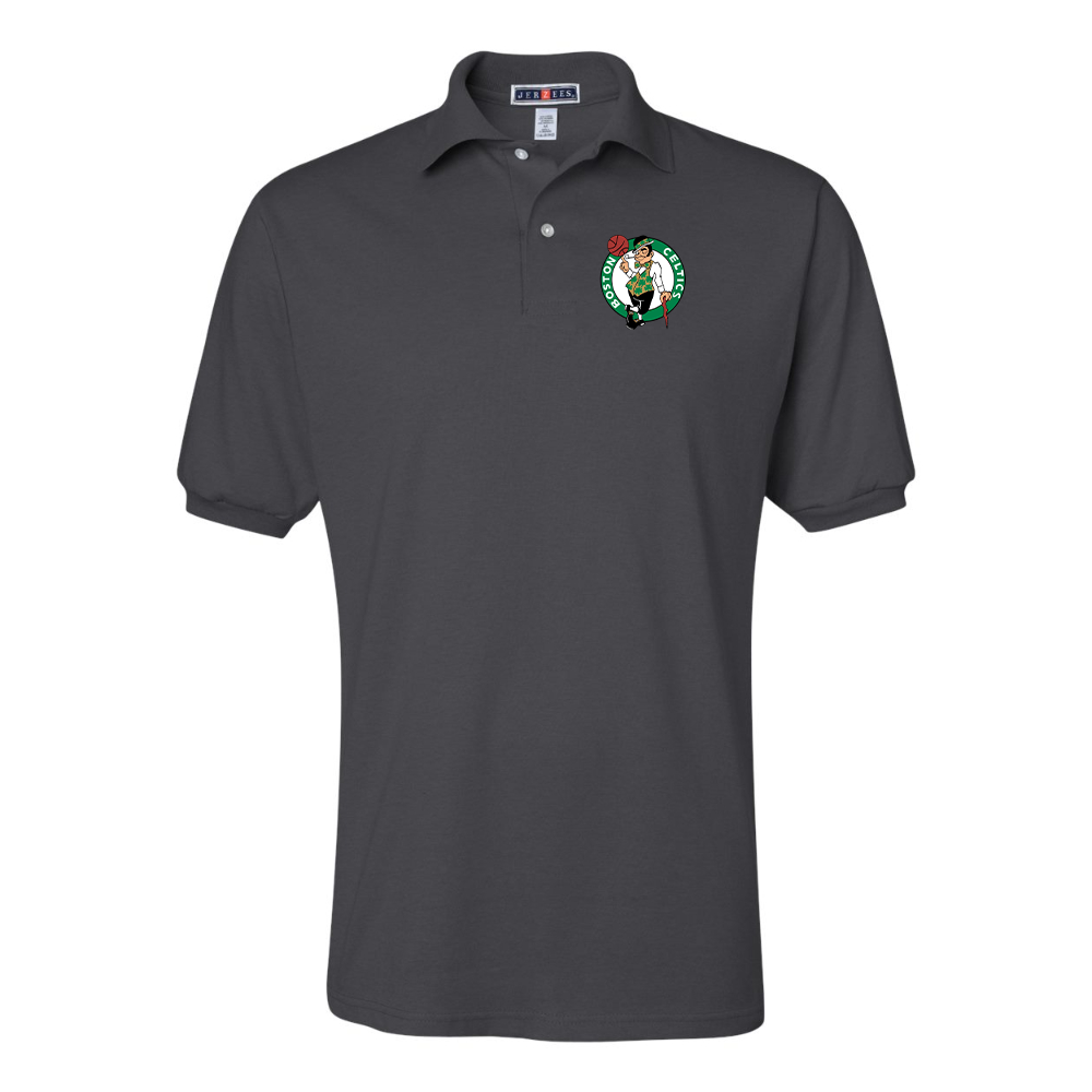 Men's Boston Celtics Logo JERZEES SpotShield polo