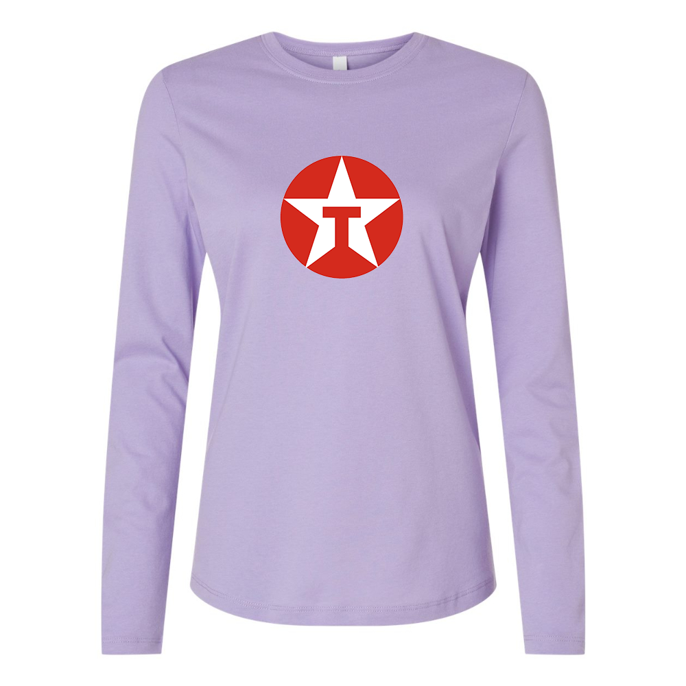 BELLA CANVAS Women’s Texaco Logo Jersey Long Sleeve Tee