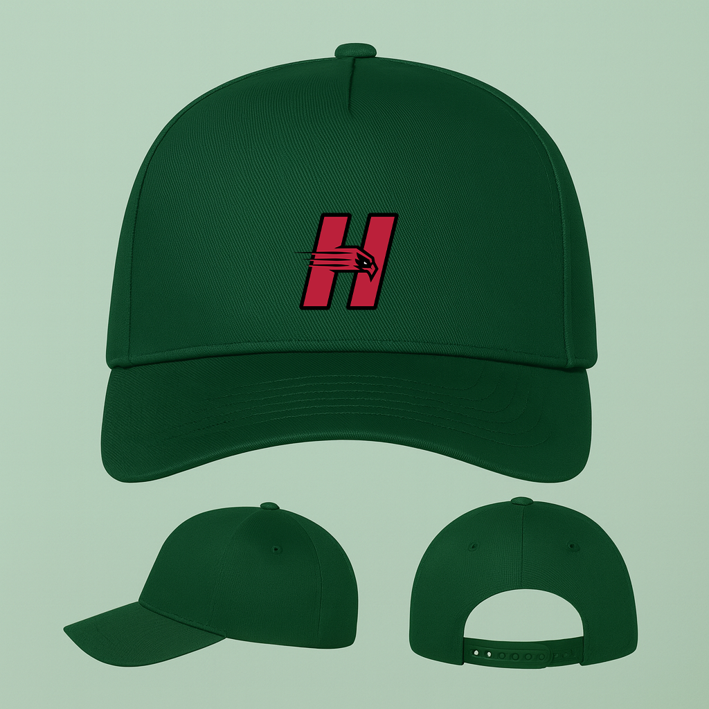 Hartford Hawks Logo Five Panel Twill Snapback Cap