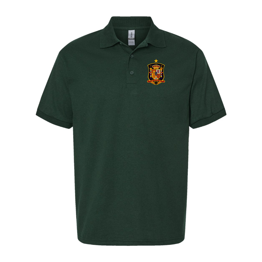 Men's Spain National Soccer Team Dry Blend Polo