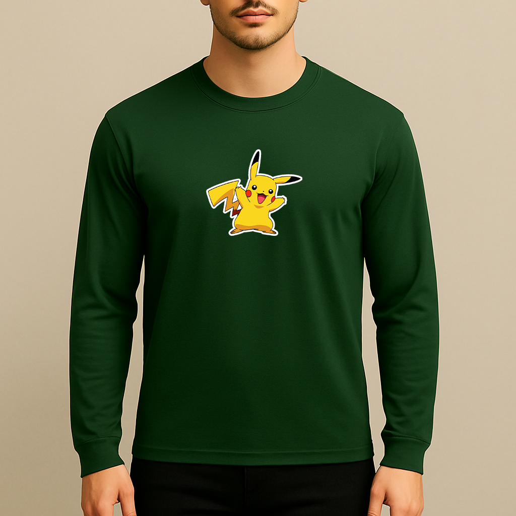 Pikachu Cartoon Long Sleeve T-Shirt
