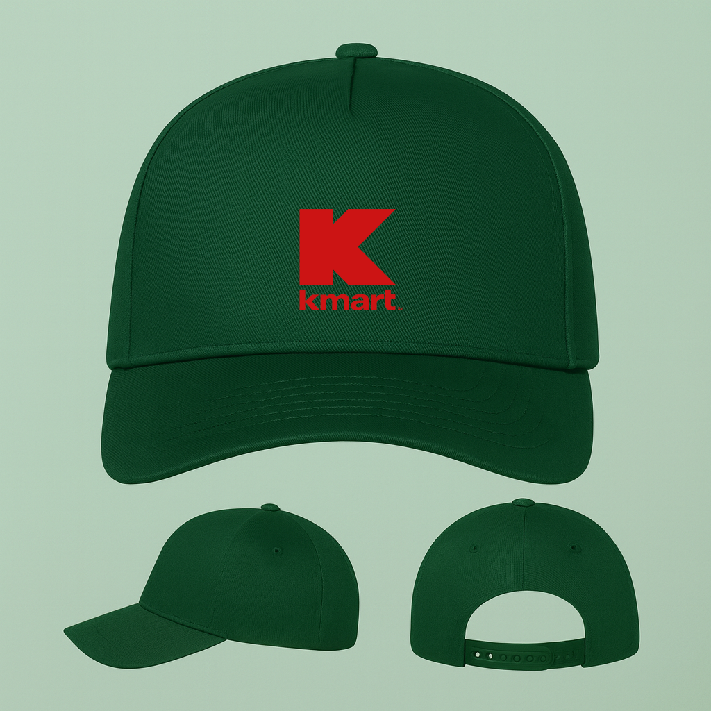 Kmart Logo Five Panel Twill Snapback Cap