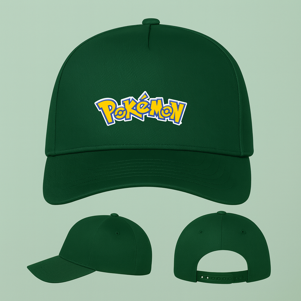 Pokemon Cartoon Five Panel Twill Snapback Cap