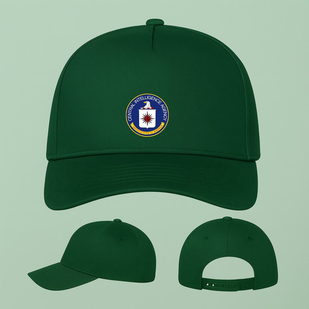 CIA logo Five Panel Twill Snapback Cap