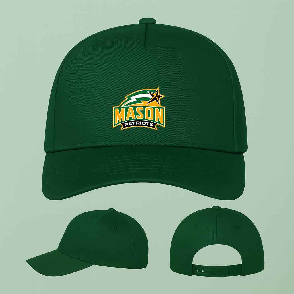 George Mason Patriots Logo Five Panel Twill Snapback Cap