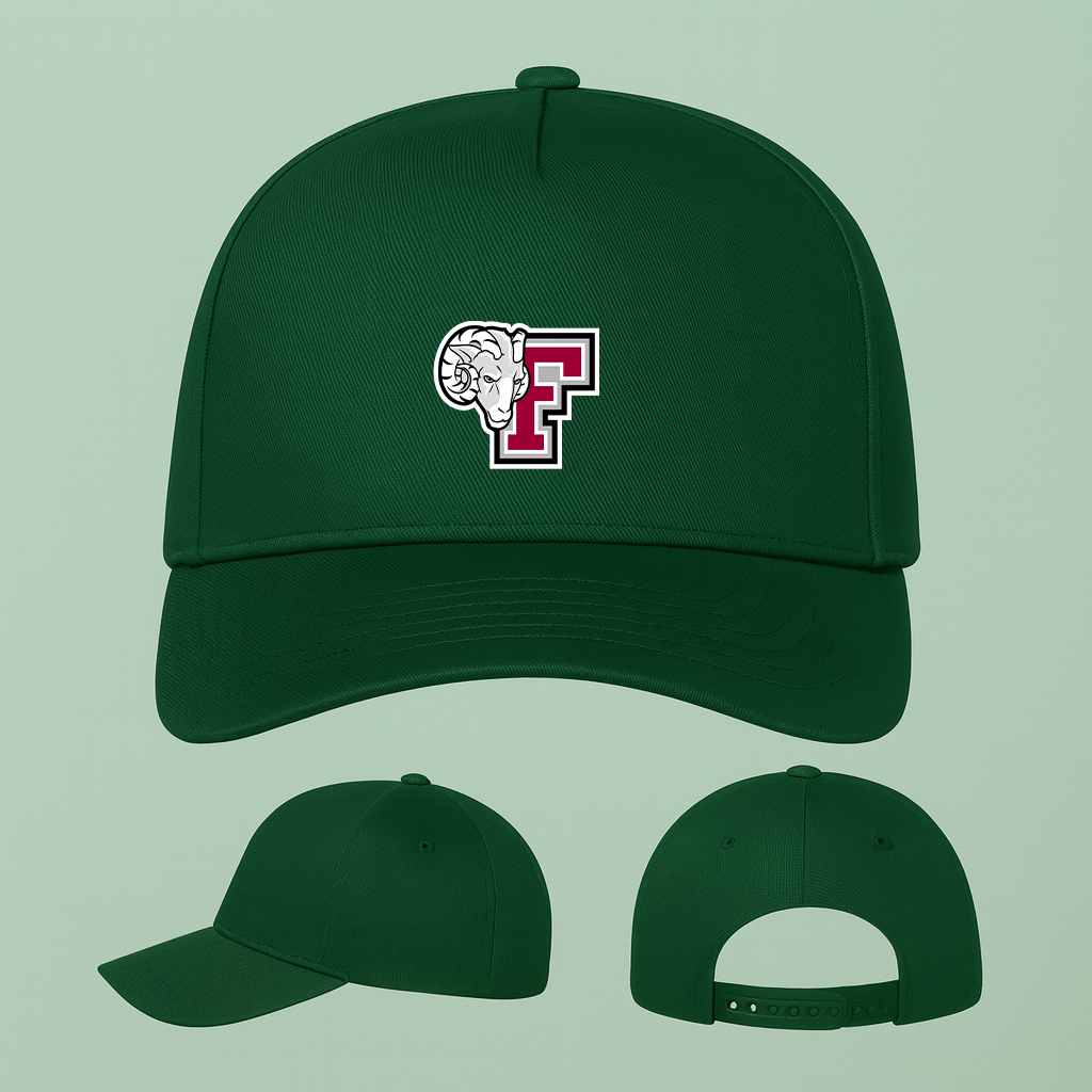 Fordham Rams Logo Five Panel Twill Snapback Cap