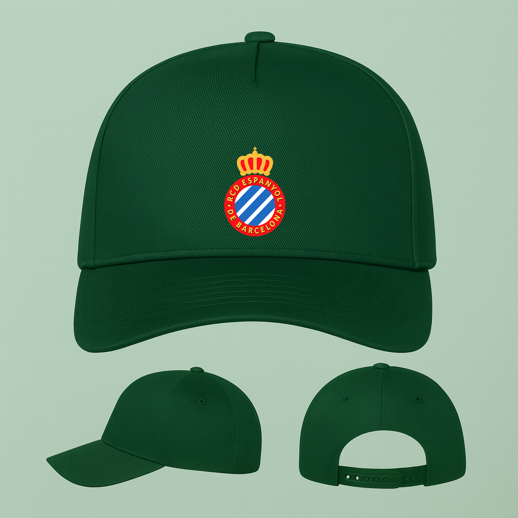 Espanyol Soccer Logo Five Panel Twill Snapback Cap