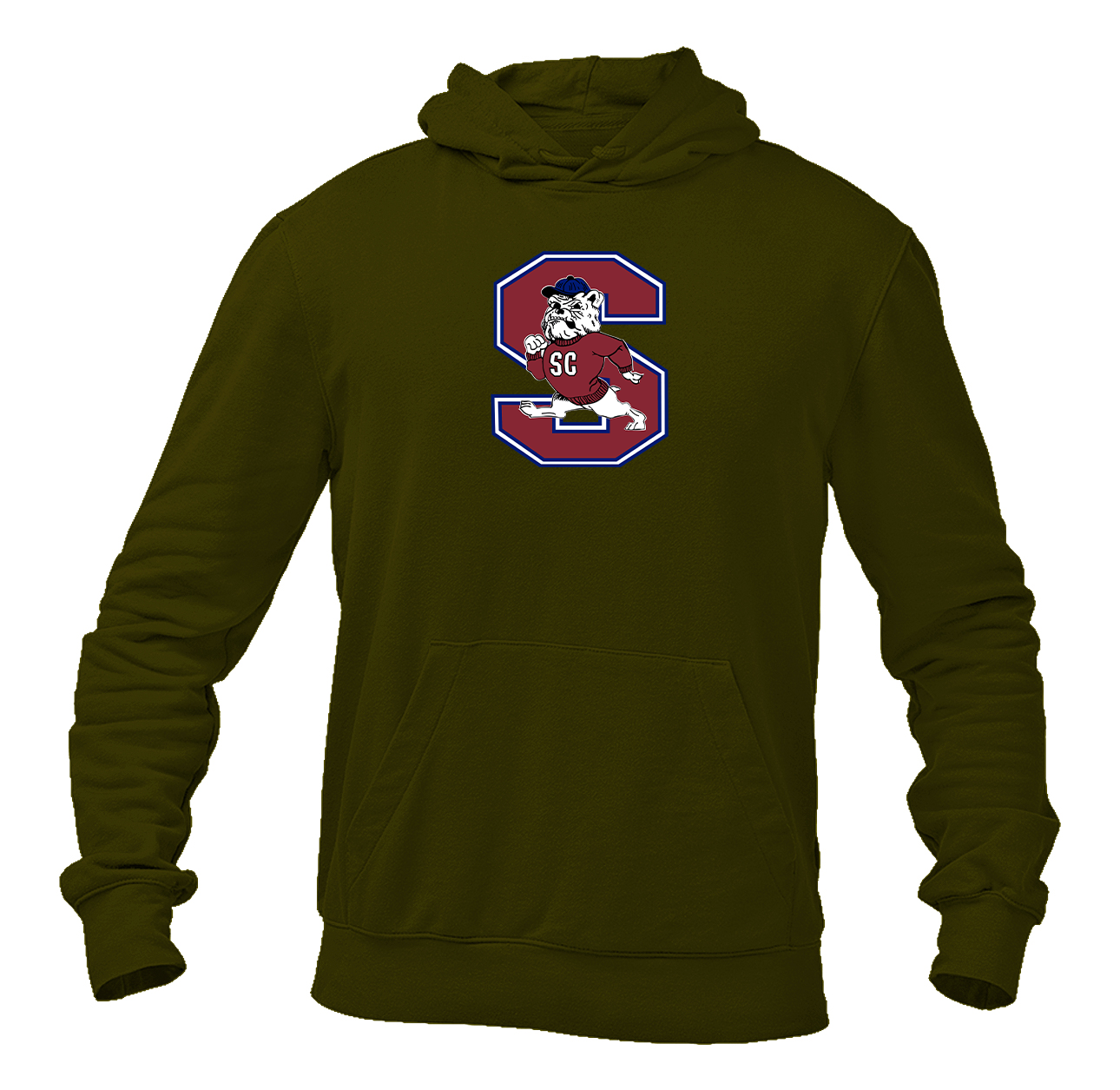 Men's South Carolina State Bulldogs Logo Gildan Heavy Blend Hooded Sweatshirt