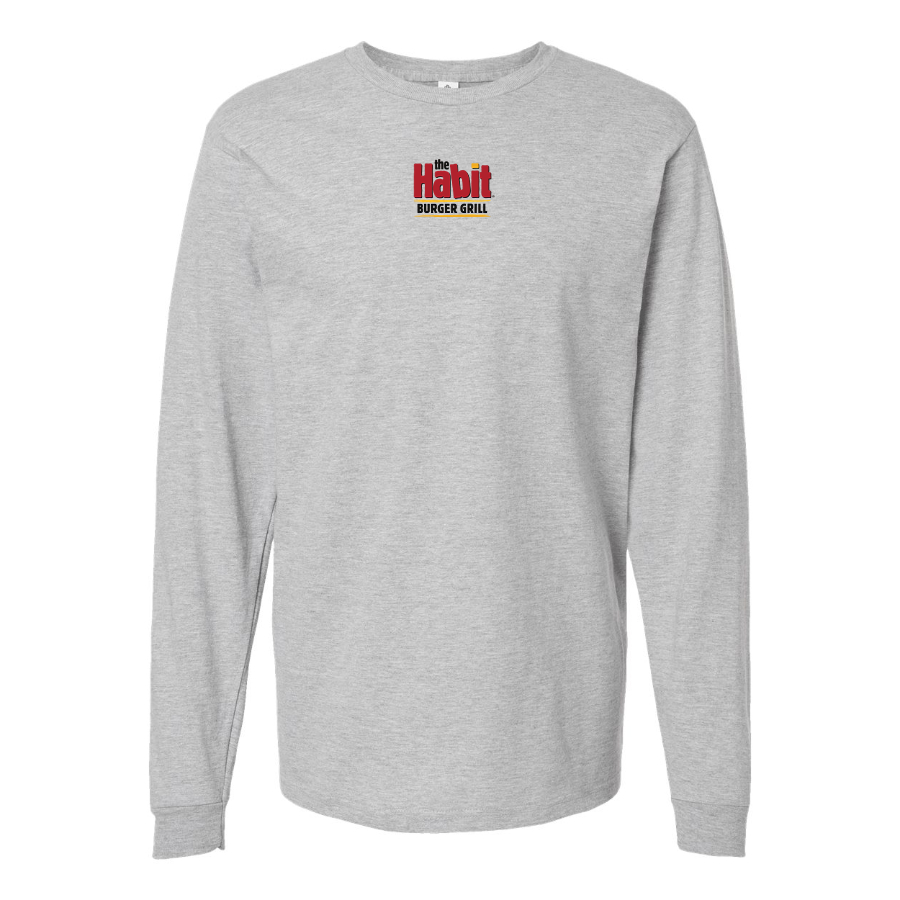 Youth The Habit Burger Grill Logo Cotton Long Sleeve T-Shirt