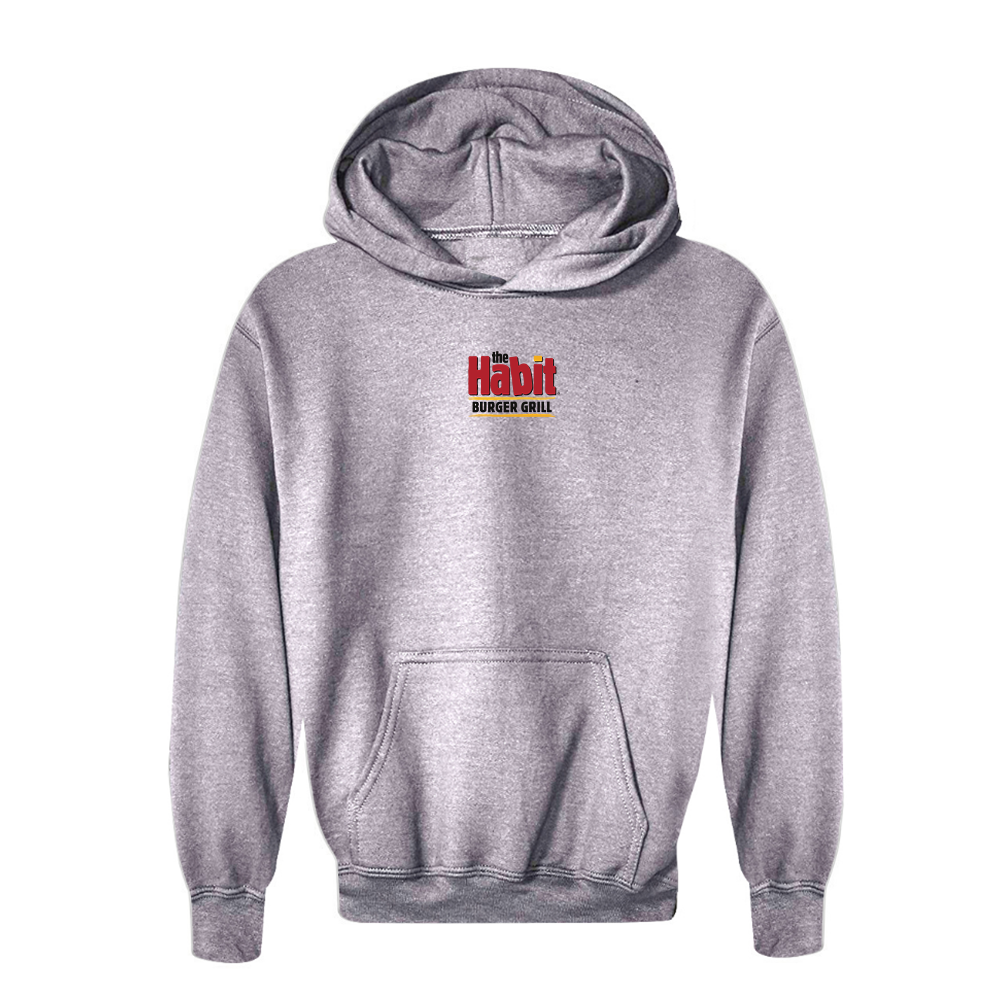 Youth The Habit Burger Grill Logo Pullover Hoodie