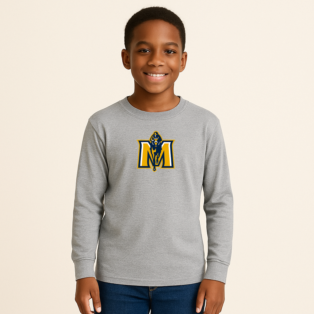 Youth Murray State Racers Logo Cotton Long Sleeve T-Shirt