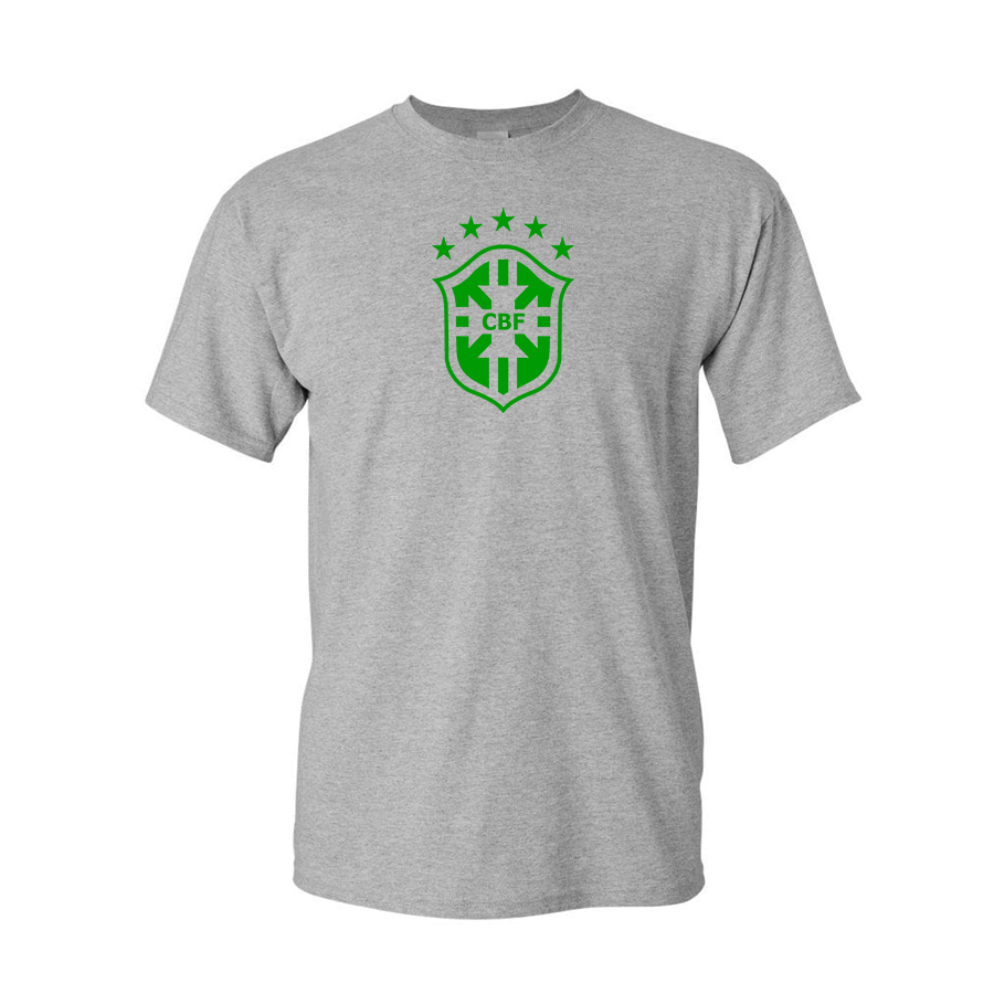 Youth Kids Brazil Soccer Cotton T-Shirt