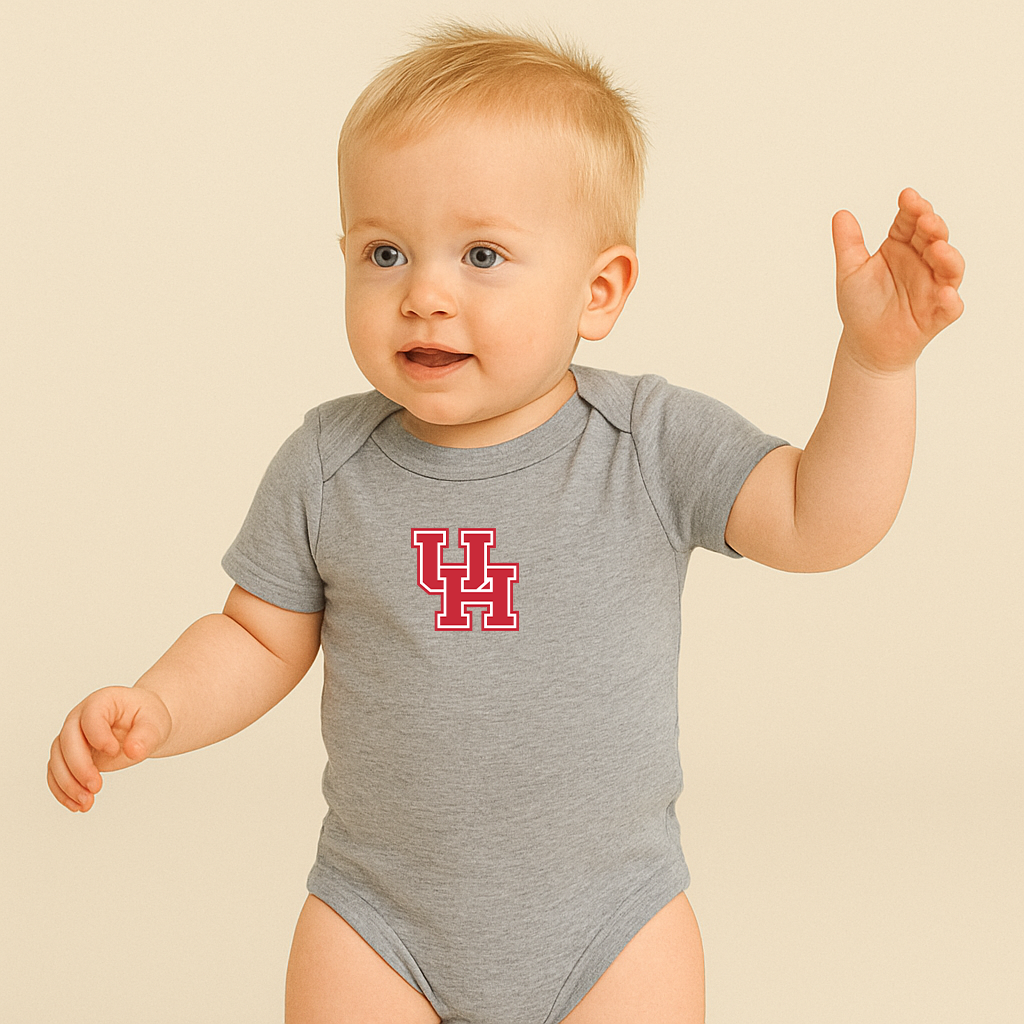 Houston Cougars Logo Baby Romper Onesie