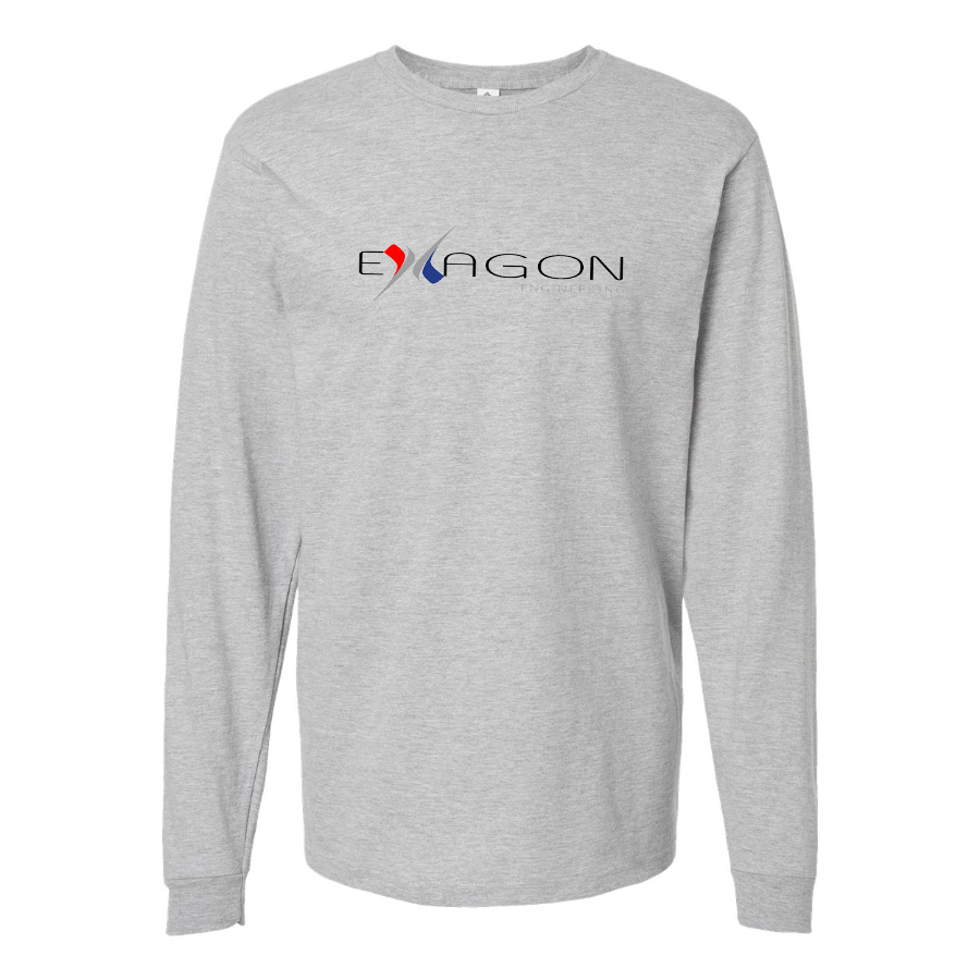 Youth Exagon Engineering Logo Cotton Long Sleeve T-Shirt