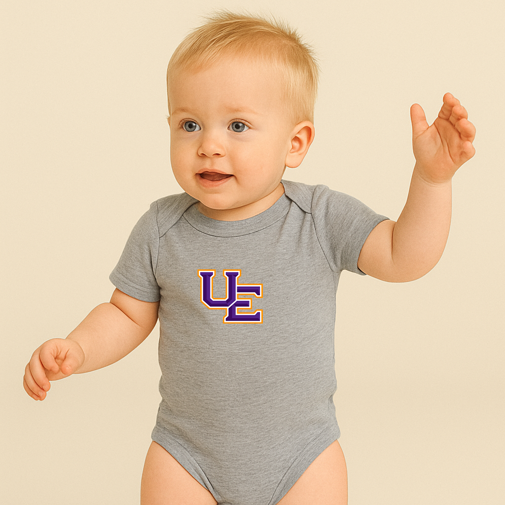 Evansville Purple Aces Logo Baby Romper Onesie