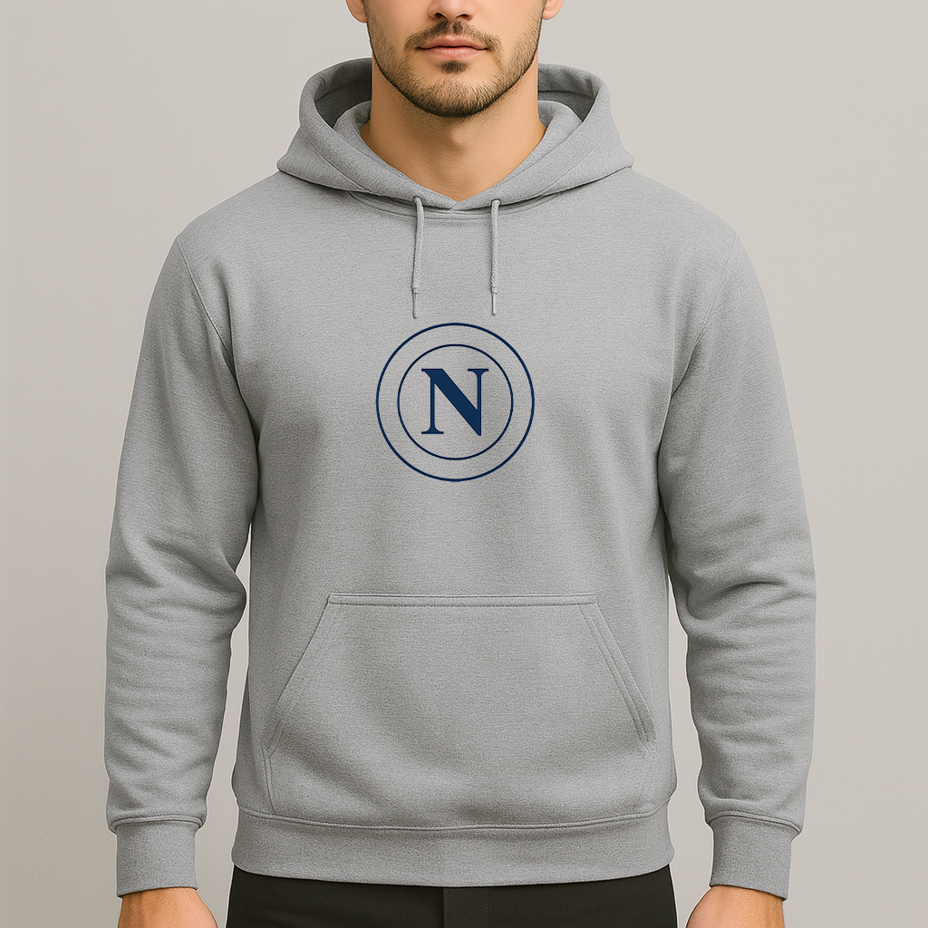Men's Napoli 2025 Soccer Logo Pullover Hoodie