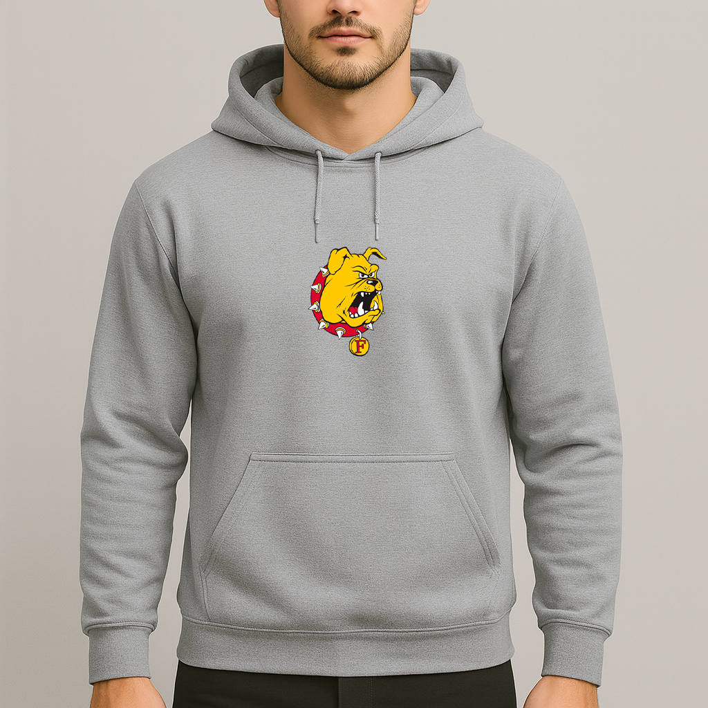 Men's Ferris State Bulldogs Logo Pullover Hoodie