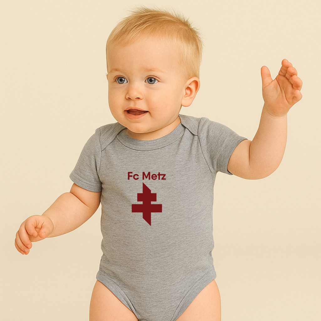 FC Metz Soccer Logo Baby Romper Onesie
