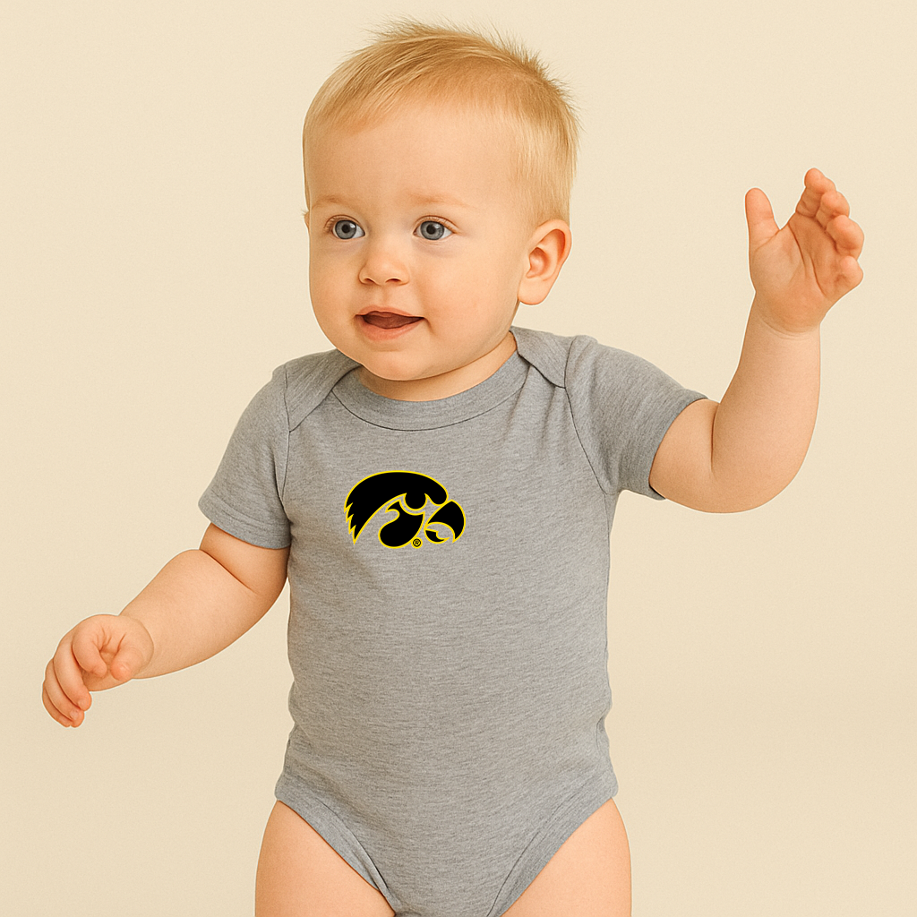 Iowa Hawkeyes Logo Baby Romper Onesie