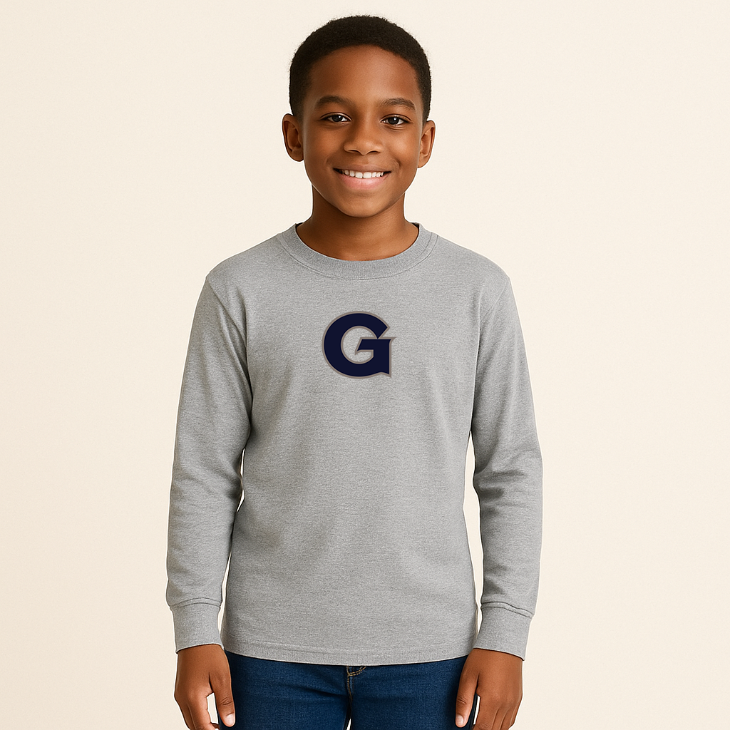Youth Georgetown Hoyas Logo Cotton Long Sleeve T-Shirt