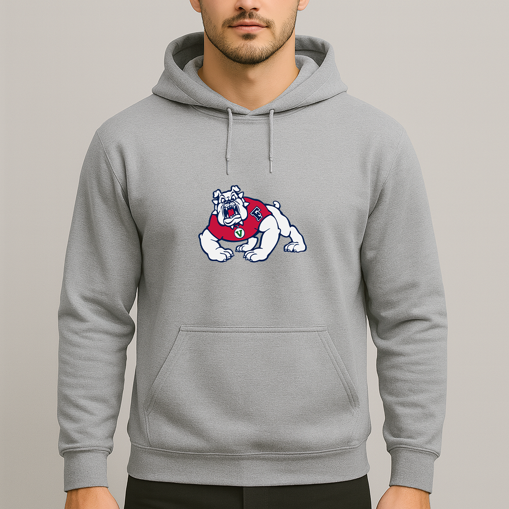 Men's Fresno State Bulldogs Logo Pullover Hoodie