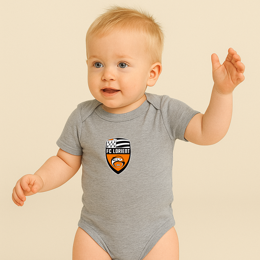 FC Lorient Soccer Logo Baby Romper Onesie