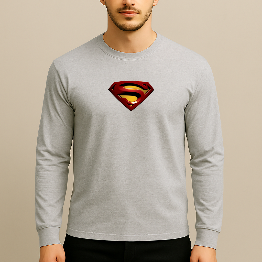 Superman Superhero Long Sleeve T-Shirt