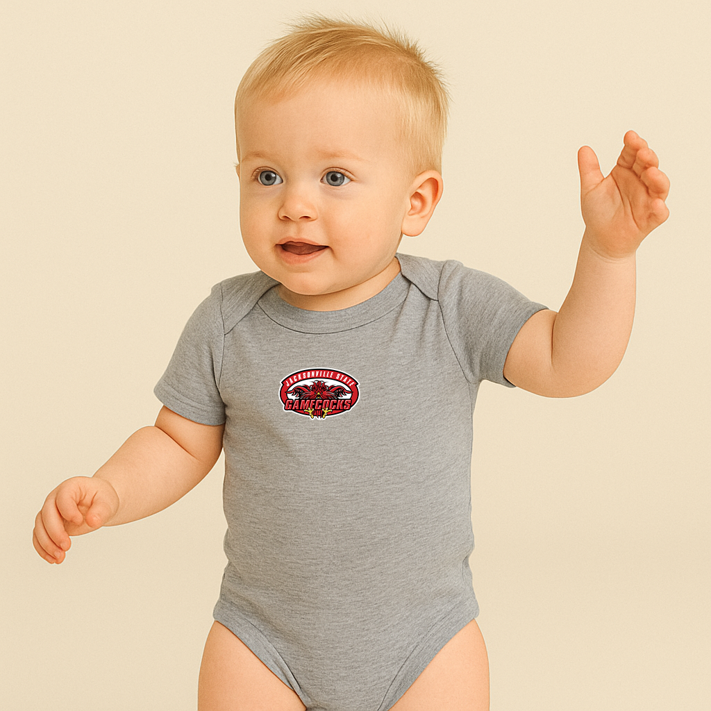 Jacksonville State Gamecocks Logo Baby Romper Onesie