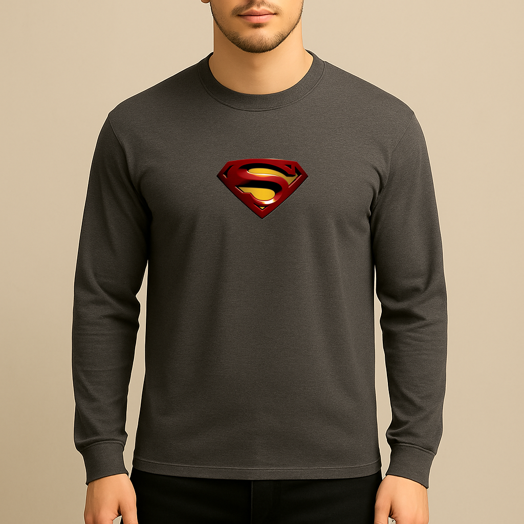 Superman Superhero Long Sleeve T-Shirt