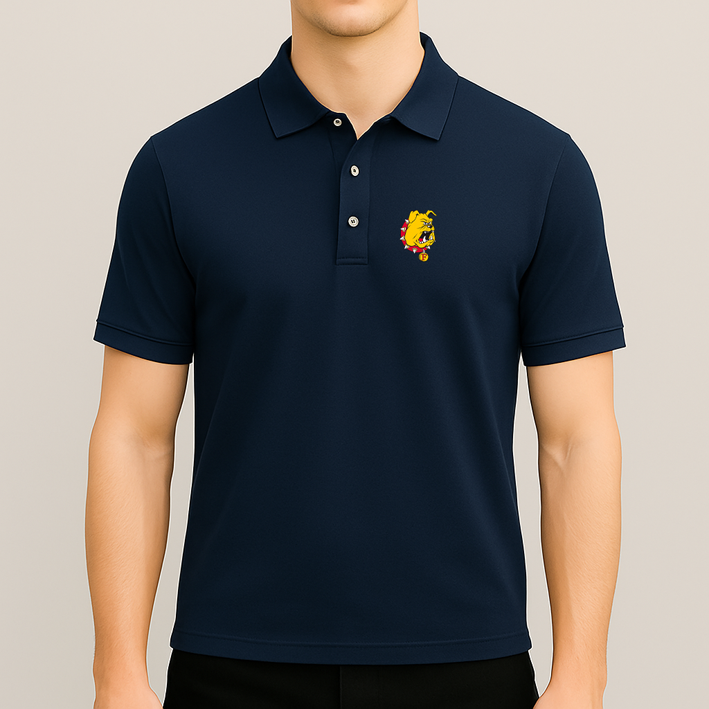 Men's Ferris State Bulldogs Logo Dry Blend Polo