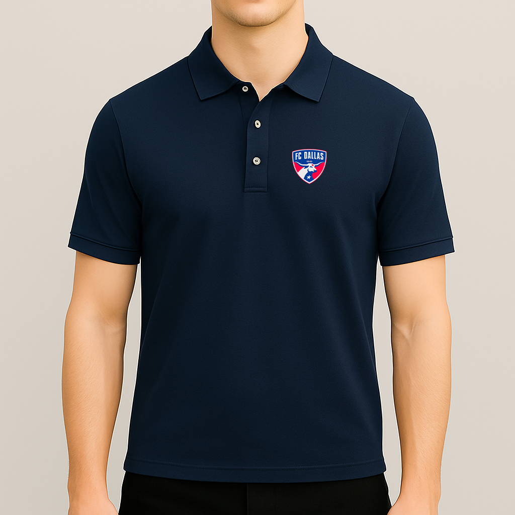 Men's FC Dallas Soccer Logo Dry Blend Polo