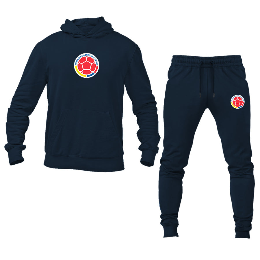 Men's Colombia National Soccer Team Hoodie Joggers Set