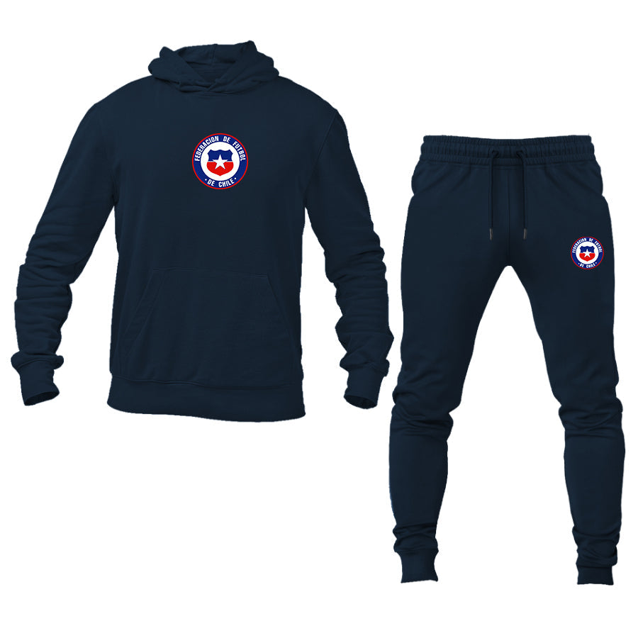 Men's Chile National Soccer Team Hoodie Joggers Set